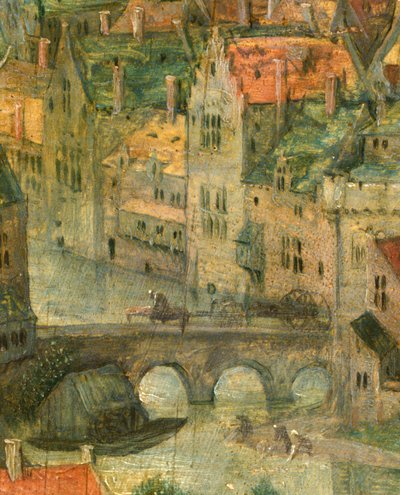 Town detail from Tower of Babel, 1563 by Pieter Bruegel the Elder